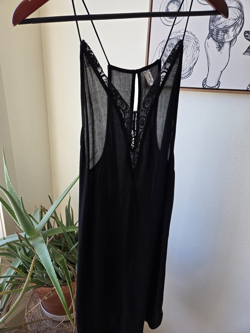Intimately By Free People Lace Mini Slip Dress In Black | Size Small